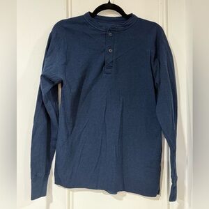 L.L. Bean Men's Navy Long Sleeve Henley